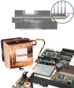 แผ่นความร้อนซิลิโคนเหนี่ยวนำความร้อน,GPU CPU ปรับขนาดได้6M/MK 12W/Mk 15W/Mk 20W/Mk - Product Image 5