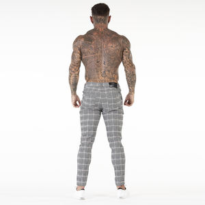 2022 <span class=keywords><strong>pantaloni</strong></span> a quadri bianchi grigi elasticizzati Super comodi <span class=keywords><strong>pantaloni</strong></span> <span class=keywords><strong>Slim</strong></span> <span class=keywords><strong>Fit</strong></span> da <span class=keywords><strong>uomo</strong></span> - Product Image 4