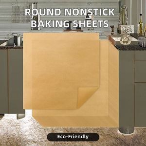 Unbleached Biodegradable Recyclable Round Oven Cake Liner Sheets <b>Paper</b> for Baking Cookies Bread Meat & Other Foods - Product Image 2