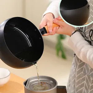 Hete Verkoop Keuken Koken Koolstofstaal Olie Opslag Container Keuken Kookfilter Recycle Oliepot Met Zeef