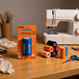 Filo da cucito Ilan 500m colore 33 per macchine da cucire e cucito a mano - Product Image 3