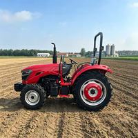 Tractores multifuncionales con tracción en las cuatro ruedas de 60 HP, 70 HP, 80 HP con motor diésel pequeño, los modelos más vendidos, para jardines y granjas.