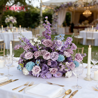 Boule de fleurs artificielles rouges en gros, centre de table de mariage, boule de roses, centre de table, grande composition florale