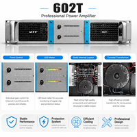 Amplificateur de puissance professionnel 2x600W classe H, double canal, pour enceintes PA, caissons de basses, karaoké et sonorisation en direct