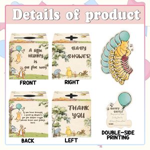 Klassische <span class=keywords><strong>Winnie</strong></span> Baby-Shower-Dekorationen Party-Deko <span class=keywords><strong>Windel</strong></span>-Glücksbox Spiel Party-Gastgeschenke Zubehör 50 Stück - Product Image 3