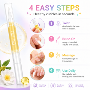Set <span class=keywords><strong>de</strong></span> Lápices <span class=keywords><strong>de</strong></span> Aceite Hidratante para Cutículas <span class=keywords><strong>de</strong></span> Marca Blanca, Ligeros, No Grasosos, con Infusión <span class=keywords><strong>de</strong></span> <span class=keywords><strong>Plantas</strong></span> para el Cuidado Diario <span class=keywords><strong>de</strong></span> Manos y Uñas, Aceite Esencial - Product Image 6