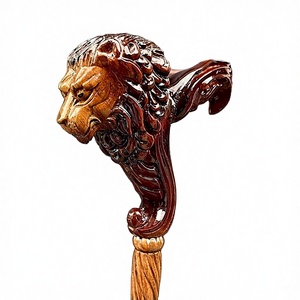 Cuchillo de Cocina Vikingo con Cabeza de León Tallada en Madera, Mango Ergonómico, 37 Pulgadas, Estilo Vintage, para Hombres y Mujeres, Regalo para San Valentín o Año Nuevo - Product Image 3