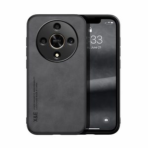 Funda de cuero de lujo para HUAWEI <span class=keywords><strong>Honor</strong></span> X9B/X8B/X7B Silky Feel Lens Funda protectora de cuero esmerilado para teléfono magnético de coche - Product Image 2