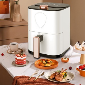 Friteuse à air 5L grande capacité multifonctionnelle électrique domestique entièrement automatique à commande numérique en acier inoxydable antiadhésive PTFE - Product Image 5