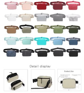 Riñonera con estampado de logotipo personalizado OEM para mujer, riñonera con cremallera a prueba de agua a la moda para senderismo y carrera 2023 - Product Image 2