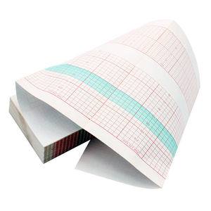 Papier thermique médical à grille rouge pour enregistrement de CTG, ECG, électrocardiogramme, papier ECG, 90 mm x 70 mm - Product Image 2