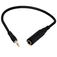 Drop Shipping Câble d'extension audio 6.35mm femelle vers 3.5mm mono mâle Jack Stereo HiFi Mic