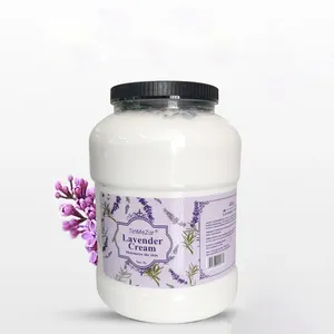 Custom wholesale private label 5 L body massage cream lavender /shea butter body cream moisturizing whipped body cream