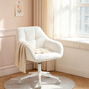<span class=keywords><strong>Silla</strong></span> Giratoria de Materiales Mixtos al por Mayor con Revestimiento Exterior de Cuero y <span class=keywords><strong>Forro</strong></span> Interior Acogedor para Cuarto de Niñas y <span class=keywords><strong>Escritorio</strong></span> de Transmisión en Vivo - Product Image 2