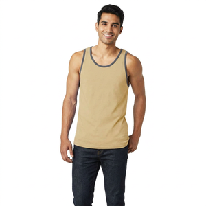 Camisetas de Tirantes Deportivas Personalizadas para Hombre, de Poliéster, Delgadas, de Secado Rápido, Transpirables, Tejidas sin Costuras, para Gimnasio, Entrenamiento, Fitness, Running, Maratón - Product Image 1