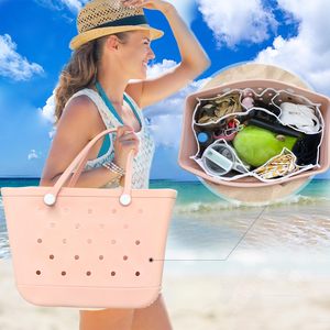 Clear <b>Beach</b> Bag Organizer <b>Accessories</b> Compatible with Bogg Bag X Large Insert Divider Pouch Zipper for Bags Divide - Product Image 4