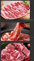 Trancheuse à viande électrique multifonctionnelle sur pied, découpe la viande fraîche en bandes et en cubes, équipement de transformation alimentaire commercial