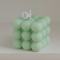 Nouvelles idées de produits 2026 Prix de gros Ensemble de bougies parfumées personnalisées Petite bougie parfumée en forme de cube à bulles