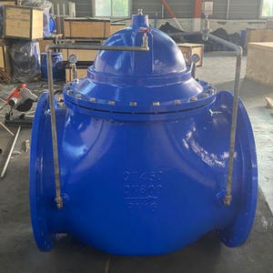 วาล์วควบคุมไฮดรอลิกเหล็กหล่อ LanHui ปรับได้ DN40-DN600 รุ่น 200X-10Q วาล์วลดแรงดันแบบแมนนวล ควบคุมด้วยระบบไพล็อต สำหรับน้ำ รับประกัน 1 ปี - Product Image 5