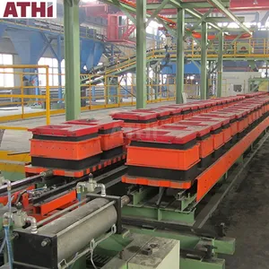 Flaskless automatic molding line / foundry equipment cast iron injection sand molding machine