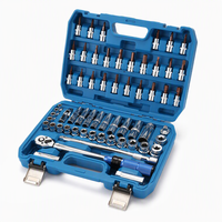 Kit de clé dynamométrique préréglée à finition miroir, 60 pièces, CR-V, 10-60 N.m, entraînement 3/8 pouces, pour assemblage moteur (vente en gros)