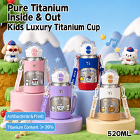 Tasse de camping portable en titane de 550 ml, légère, pour randonnée, avec sac de rangement, vaisselle de pique-nique d'extérieur, fourniture OEM