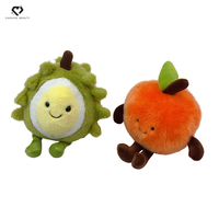 Lot en gros de jouets en peluche aux formes de fruits (Pêche Mangkhut, Durian, Fruit du Dragon), en coton PP, jouets pour machine à attraper les peluches