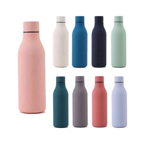 Botella de agua aislada de acero inoxidable de 550ml, termo, superficie pintada de goma, termo, taza de café, botella de Cola, nombre del producto - Product Image 6