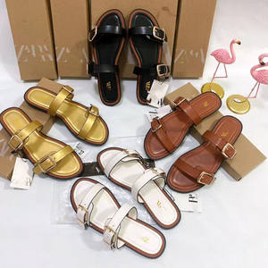 Nuevas <span class=keywords><strong>Sandalias</strong></span> <span class=keywords><strong>Planas</strong></span> Originales ZAR Modelo 2025, Talla Grande, <span class=keywords><strong>con</strong></span> Forro de Cuero, Diseño Transpirable, Hebillas Metálicas - Populares en Europa y América - Product Image 2