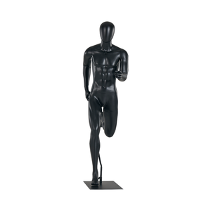 Mannequins noirs homme debout support complet du corps homme en fibre de verre hommes sport <span class=keywords><strong>mannequin</strong></span> complet du corps - Product Image 5