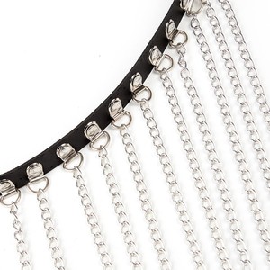 European and American style sexy <b>chain</b> leather <b>waist</b> <b>chain</b> sexy leather <b>waist</b> <b>chain</b> tassel <b>chain</b> nightclub stage accessory - Product Image 4