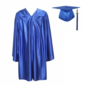 Spring Preschool Graduation Gown Set for <strong>Children</strong> Knitted Shiny 100% Polyester Graduation Cap and Gown School Event Uniform - Product Image 5