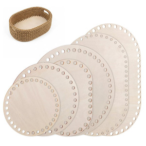 Base en bois hexagonale pour paniers, support <span class=keywords><strong>de</strong></span> fond en bois pour paniers au <span class=keywords><strong>crochet</strong></span> et au tricot, fournitures pour la fabrication artisanale <span class=keywords><strong>de</strong></span> paniers DIY - Product Image 5