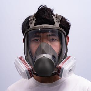 Kit de respirateur facial complet 6800 certifié CE, masque anti-poussière et anti-gaz avec <span class=keywords><strong>filtre</strong></span> <span class=keywords><strong>à</strong></span> charbon actif pour la protection <span class=keywords><strong>chimique</strong></span> - Product Image 2