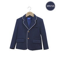 Blazer d'uniforme scolaire personnalisé, veste de style preppy pour les élèves du primaire, manteau d'uniforme de classe pour les enfants de maternelle