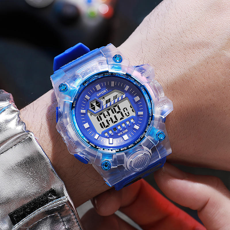 Multifunctional Waterproof Sports Electronic Watch for Men Women