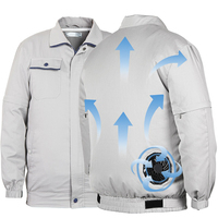 Reversible Übergrößen-Outdoor-Kühljacke mit Reißverschluss, Luftzufuhr-Kühlkleidung für Gefriertruhen, Klimaanlagen-Kleidung