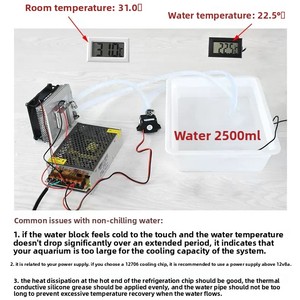 Kit de Módulo de Resfriamento Haihua para Semicondutores: Sistema <span class=keywords><strong>DIY</strong></span> de Circulação de Água e Controle de Temperatura para Aquários (Resfriador a Água) - Product Image 2