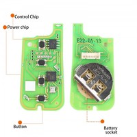 Clé télécommande universelle filaire Xhorse XKTO10EN, 4 boutons, anglais