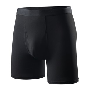 Fabbricazione su misura di fabbrica boxer da uomo a gamba lunga intimo boxer da uomo vita media tinta unita boxer da uomo - Product Image 1