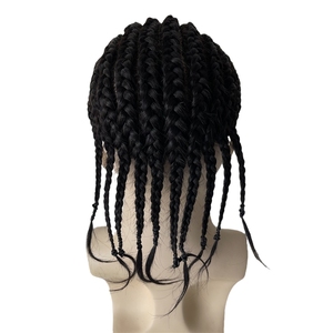 Sistemas de Cabello Humano Virgen Indio # Toupee de Seda con <span class=keywords><strong>Trenzas</strong></span> Estilo Cornrow en Color Negro 1B, Base de Seda 8x10 <span class=keywords><strong>para</strong></span> <span class=keywords><strong>Hombre</strong></span> - Product Image 5