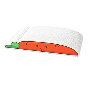 Griffoir pour chat personnalisé en forme de fraise, en carton ondulé blanc, résistant à l'usure, sans perte de fibres, jouet créatif et personnalisé pour chat - Product Image 3
