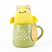 BespritGift Nouveautés Cadeau de Pâques écologique Tasse de poussin personnalisée Bonbons Poudre de cacao Marketing Coffret cadeau promotionnel pour Pâques