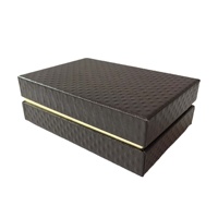 Caja de Cartón Negra Mate Premium con Estampado en Dorado y UV Localizado, Caja Rígida de Papel para Empaque de Lujo