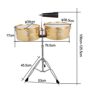 Vente en gros <span class=keywords><strong>Timba</strong></span> Drum Instrument Latin Drum Professional avec support et tambours à cloche - Product Image 5