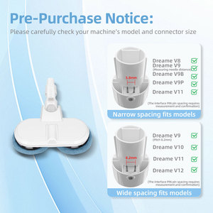 Cabezal de cepillo para fregona eléctrica, paños de repuesto, kit de accesorios compatible con aspiradoras Dreame V9 / V9B / V10 / <span class=keywords><strong>V11</strong></span>, piezas de repuesto - Product Image 3