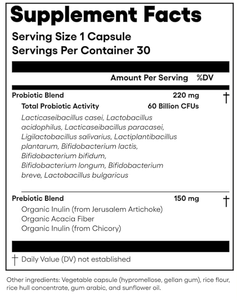 प्रोबायोटिक्स ने 60 बिलियन सीफू शाकाहारी वयस्क 100% शुद्ध ऊर्जा प्रतिरक्षा समर्थन कैप्सूल - Product Image 2