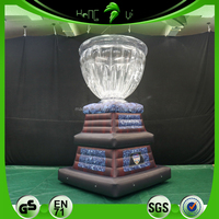 Nouveau design Hongyi, ballon publicitaire gonflable en forme de trophée personnalisé, modèle de ballon en PVC, trophée de champion