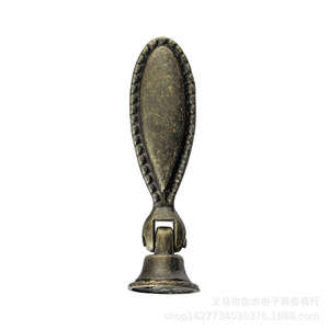 <b>Antique</b> Style Zinc Alloy Cabinet Handle Oval Single Hole A28 Chinese Classic Design Durable Furniture Pull 59mm Length - Product Image 5