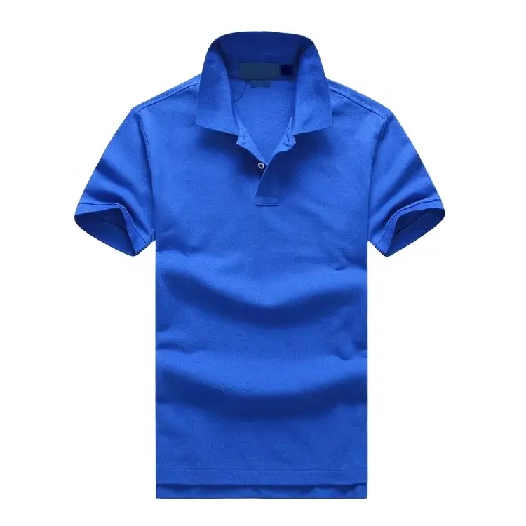 Men Royal Blue Color Polo T Shirt Short Sleeves Slim Fit Cotton Blank polo shirts Wholesale Men T-Shirts